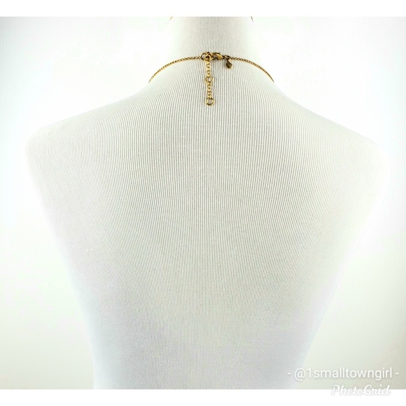 J. Crew crystal and rhinestone floral necklace 12" - Picture 6 of 8